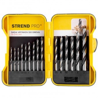 Set 15 burghie pentru lemn Strend Pro Premium, diametru 3-10 mm foto