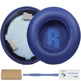 Set 2 bureti pentru casti JBL Live 460NC, On-Ear - Albastru - Spuma cu memorie - Piele ecologica