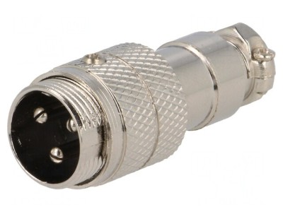 Mufă Microfon Tată 3 Pin Cablu Drept foto