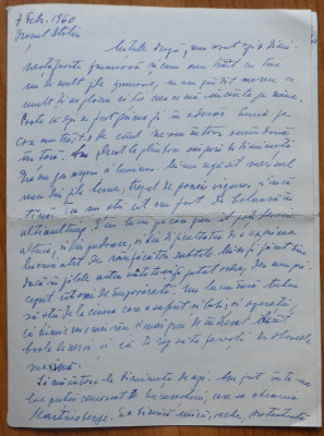 Scrisoare a scriitoarei Lucia Demetrius catre Mia Groza , 1960 foto