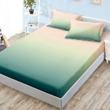 Cearsaf de pat cu elastic si 2 fete de perna Junne Rainbow V3 180x200 cm (Finet)