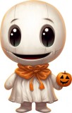 Cumpara ieftin Sticker decorativ, Halloween, Alb, 90 cm, 8375ST-15, Oem