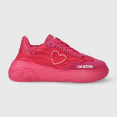 Love Moschino sneakers culoarea roz JA15415G1IIY960B