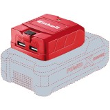 Adaptor USB Einhell Power-X-Change pentru acumulatori, TE-CP 18 Li USB-Solo, 18 V, iesire 5 V, 2.1 A