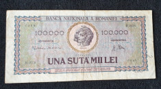 Bancnota - 100.000 Lei 1947 - UNA SUTA MII LEI - 100000 Lei 1947 foto