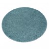 Covor SOFFI cerc shaggy 5cm albastru, cerc 120 cm, Rotund, Polipropilena