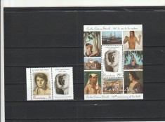 ROMANIA 2019 LP 2231 LP 22321 a CECILIA CUTESCU-STORCK 140 ANI DE LA NASTERE SERIE CU VINIETA + COLITA MNH NESTAMPILATE