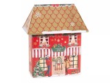 Cutie Depozitare Craciun Decorer Metal Multicolor 15.5 x 9 x 18 cm, Clasic, Contact Alimente