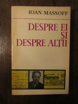 Despre ei și despre alții - Ioan Massoff foto