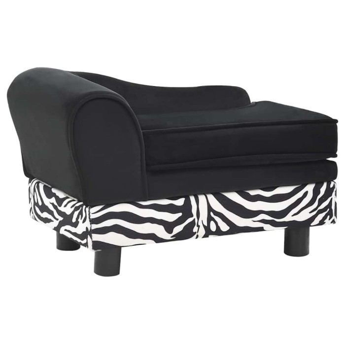 Canapea pentru caini, negru, 57x34x36 cm, plus