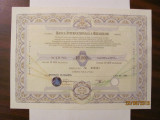 PVM - Actiune Nominativa 10000 lei Banca Internationala a Religiilor BIR 1998
