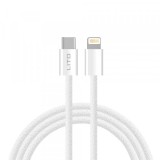 Cablu Date si Incarcare USB-C - Lightning Lito LD04CL, 27W, 2m, Alb