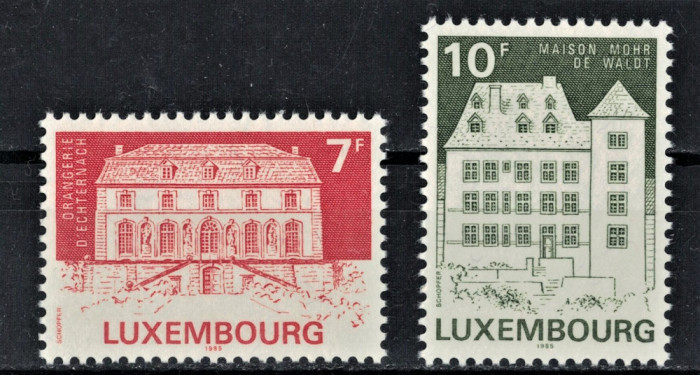 LUXEMBURG 1985 - Arhitectura / serie completa MNH