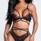 Set Lenjerie Lara 2 Piese, Negru, L/XL