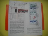 HOPCT PLIC FDC S NR 311 SERIE TIMBRE SPORT PE CARTON SKI 1974 -SUEDIA-NECIRCULAT