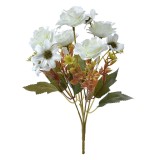 Cumpara ieftin Buchet flori artificiale verzi albe 15x10x30 cm