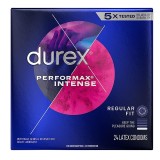 Set 24x Prezervative, Durex, Performax Intense, din Latex, Regular Fit, Lubrifiate, Striate si Punct