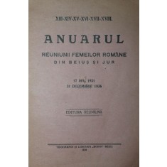 ANUARUL REUNIUNII FEMEILOR ROMANE DIN BEIUS SI JUR, 1931-1936