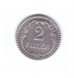 Moneda Ungaria 2 filler 1940, stare buna, curata, Europa, Fier