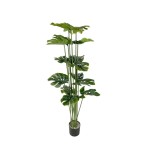 Planta decorativa artificiala 160 cm, aspect real, luxurianta, nu necesita ingrijire, ideala interior, baza stabila, verde