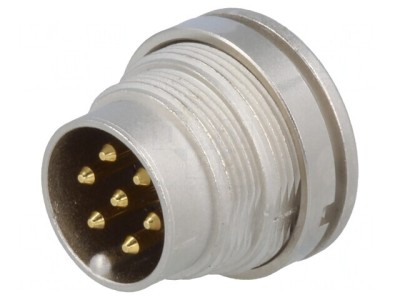 Conector M16 Soclu Tată 7 PIN 250V 5A IP40 foto