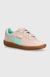 Puma sneakers din piele intoarsă Palermo Cobalt Glaze culoarea roz, 396463