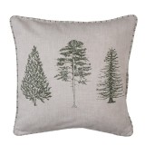 Cumpara ieftin Fata perna bumbac bej verde Brazi 40x40 cm