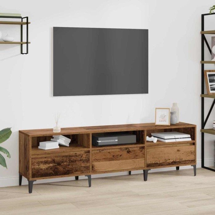 vidaXL Cabinet TV Lemn vechi 150 x 30 x 44.5 cm Lemn compozit 879483