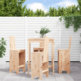 Set mobilier de bar pentru gradina, 5 piese, lemn masiv de pin GartenMobel Dekor, vidaXL