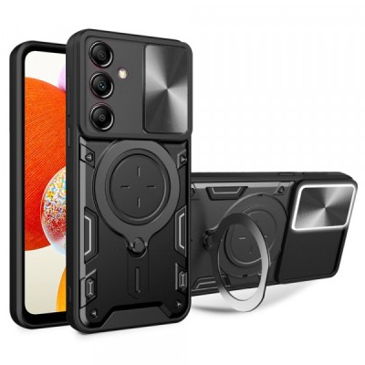 Husa pentru Samsung Galaxy A14 A145 / A14 5G A146, Techsuit, CamGuard Pro, Neagra foto