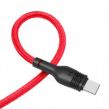 Cablu de date XO-NB55, USB - MicroUSB, 5A, 1m, Rosu Blister