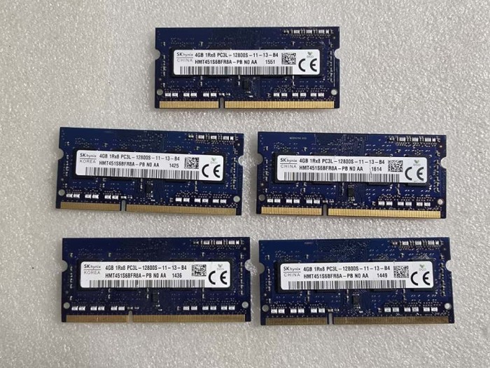 Memorie RAM laptop Hynix 4GB DDR3 1600MHz Low voltage 1.35V