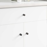 vidaXL Buton pentru dulap 1011 pcs Negru Fier 864748