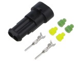 Conector TE Connectivity Superseal 1.5 24VDC 2 pini S-282104-1 mufă tată cablu-cablu