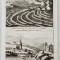 THE CATARACT IN THE DANUBE ..STRUDEL and WURBEL , GRAVURA , SECOLUL XVIII