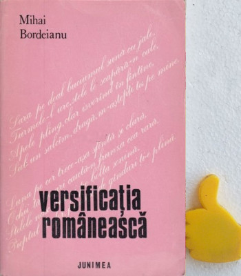 Versificatia romaneasca Mihai Bordeianu foto