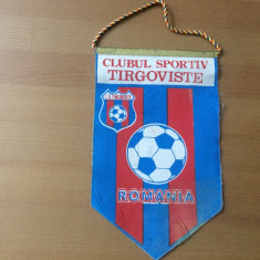 fanion C.S. clubul sportiv Targoviste Tirgoviste romania RSR club echipa sport