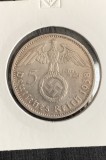 Moneda 5 reichsmark 1938 E argint