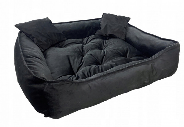 Negru matlasat Velur Lair 110x90 cm