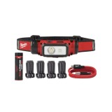 Lanternă frontală re&icirc;ncărcabilă USB MILWAUKEE, 600 lumeni L4 HL2-301
