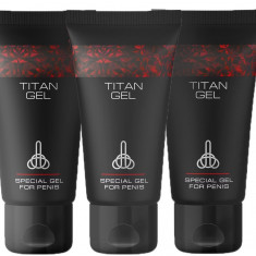 Set 3 Bucati - Titan Gel pentru Marirea Penisului 50 ml