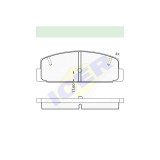 Set placute frana punte spate, Mazda 323 F VI 1998-2004, 6, 2002-2013 Combi, Hatchback, Sedan; Icer Brakes Spania, parte montare : Punte spate