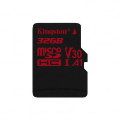 Card Kingston Canvas React microSDHC 32GB Clasa 10 UHS-I U3 V30 100Mbs foto