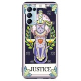 Husa compatibila cu Oppo A72 5G model Justice cat, Silicon, TPU, Viceversa, Transparent, Carcasa