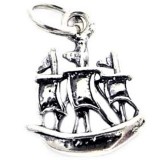 Pandantiv din argint 925 jolie silver, model corabie, 18 x 10 mm, 1.1 g