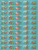 ROMANIA 2001 LP 1572 BENZI DESENATE COALA 10 SERII MNH