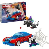 LEGO&reg; Super Heroes - Masina de curse a Omului Paianjen vs Venom Green Goblin 76279, 227 piese