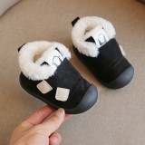 Pantofi negri imblaniti - Snow (Marime Disponibila: Marimea 23)