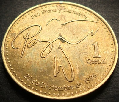 Moneda exotica 1 QUETZAL - GUATEMALA, anul 2011 * cod 2685 = A.UNC + LUCIU foto