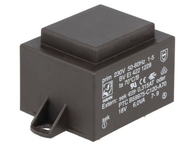 Transformator &amp;icirc;ncapsulat 6VA 230V AC 18V foto